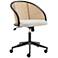 Dagmar Beige Adjustable Swivel Office Chair