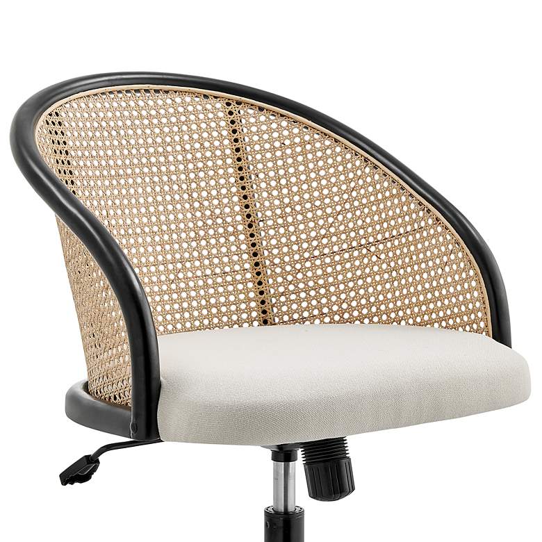 Image 2 Dagmar Beige Adjustable Swivel Office Chair more views