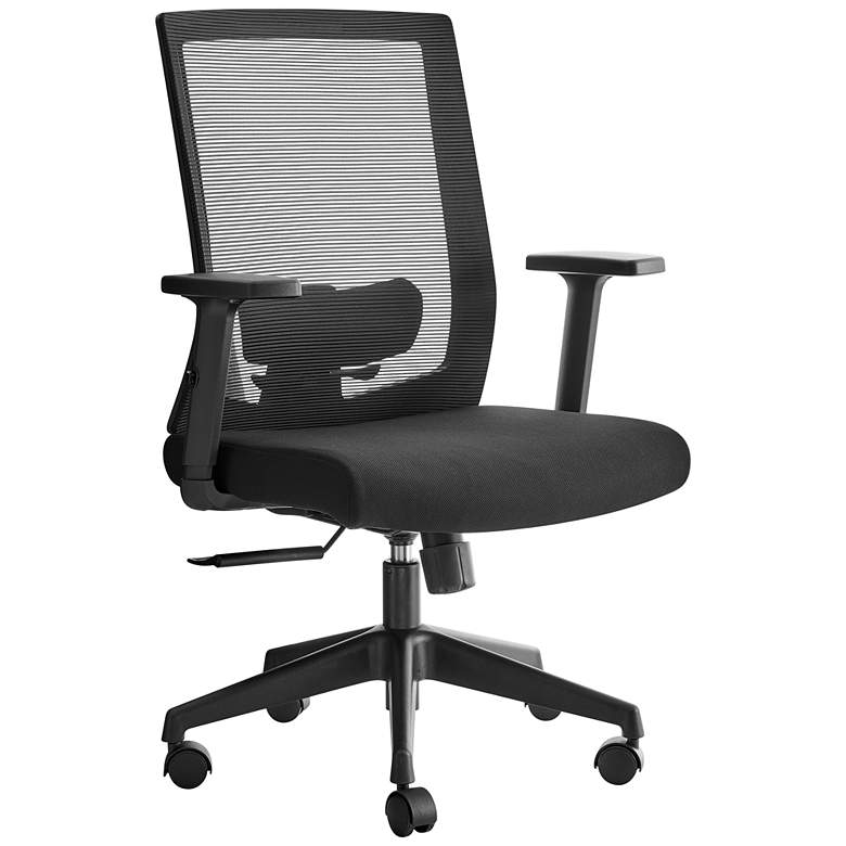 Image 1 Dahl Black Fabric Adjustable Office Chair