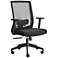 Dahl Black Fabric Adjustable Office Chair