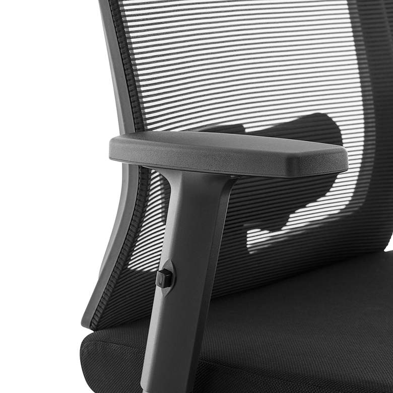 Image 3 Dahl Black Fabric Adjustable Office Chair more views