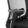 3_Dahl Black Fabric Adjustable Office Chair more views