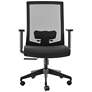5_Dahl Black Fabric Adjustable Office Chair more views