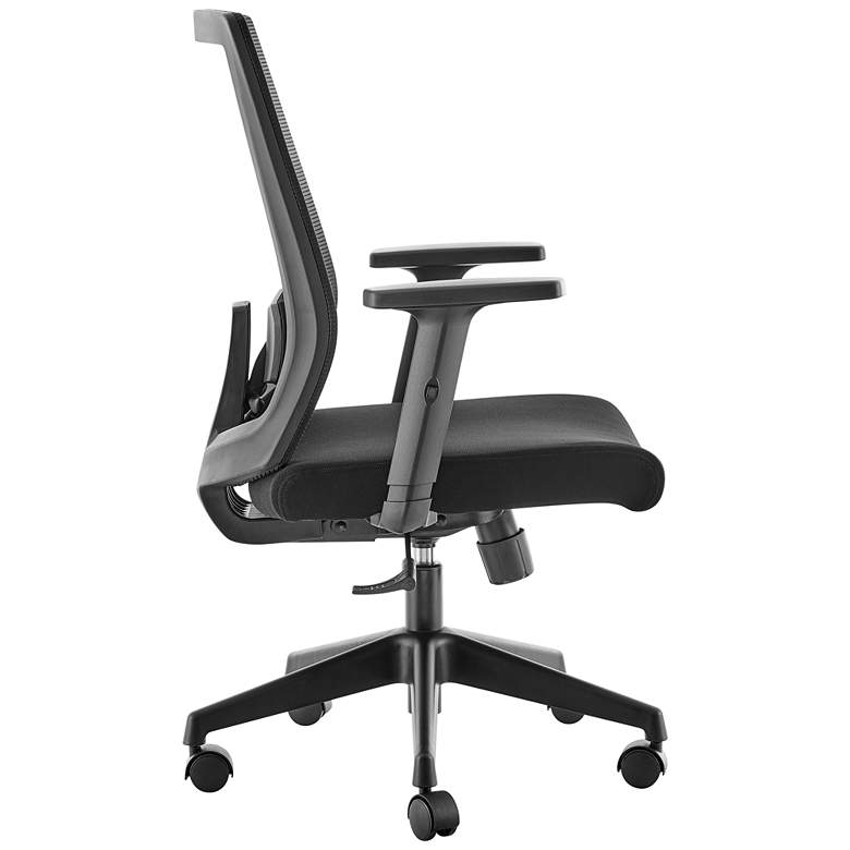 Image 6 Dahl Black Fabric Adjustable Office Chair more views