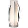 Dahlia 18.1"H Sterling Cylindrical Table Lamp w/ Opal Frosted Glass Sh