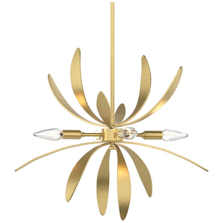 Image 1 Dahlia 21.3" Wide Modern Brass Mini-Pendant