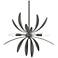 Dahlia 21.3" Wide Natural Iron Mini-Pendant