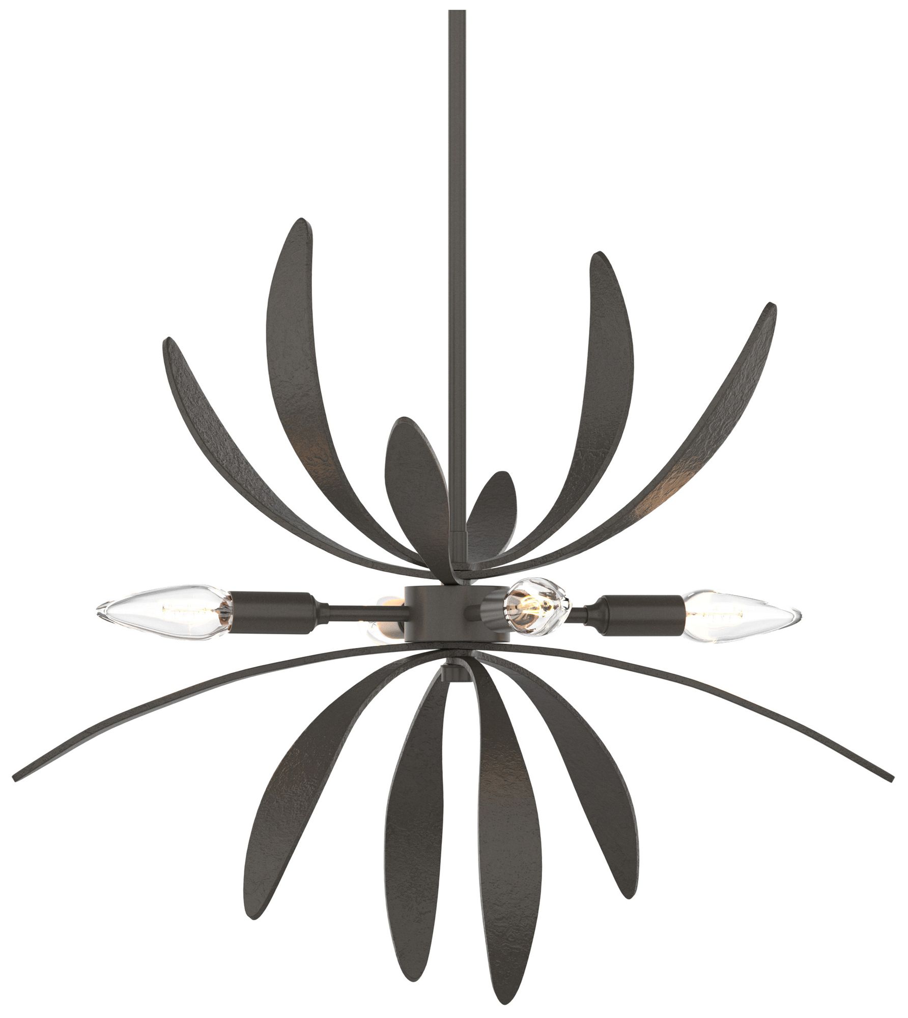 Dahlia 21" Wide 4-Light Dark Smoke Mini Pendant