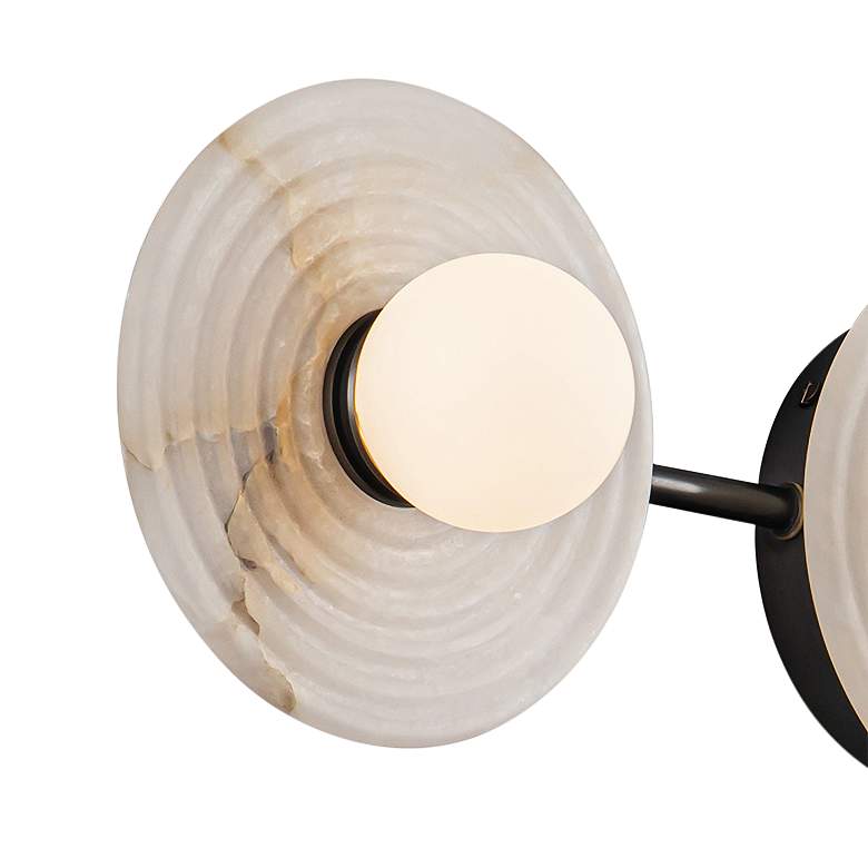 Image 3 Dahlia 22" Wide Urban Bronze 3-Light LED Vanity Bath Light more views