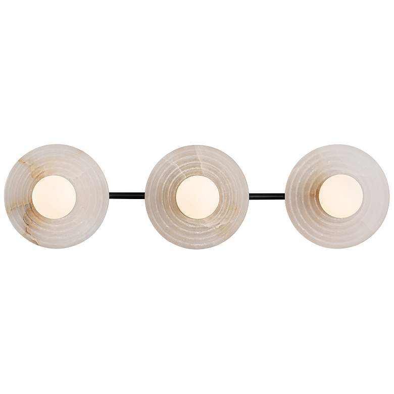 Image 5 Dahlia 22" Wide Urban Bronze 3-Light LED Vanity Bath Light more views