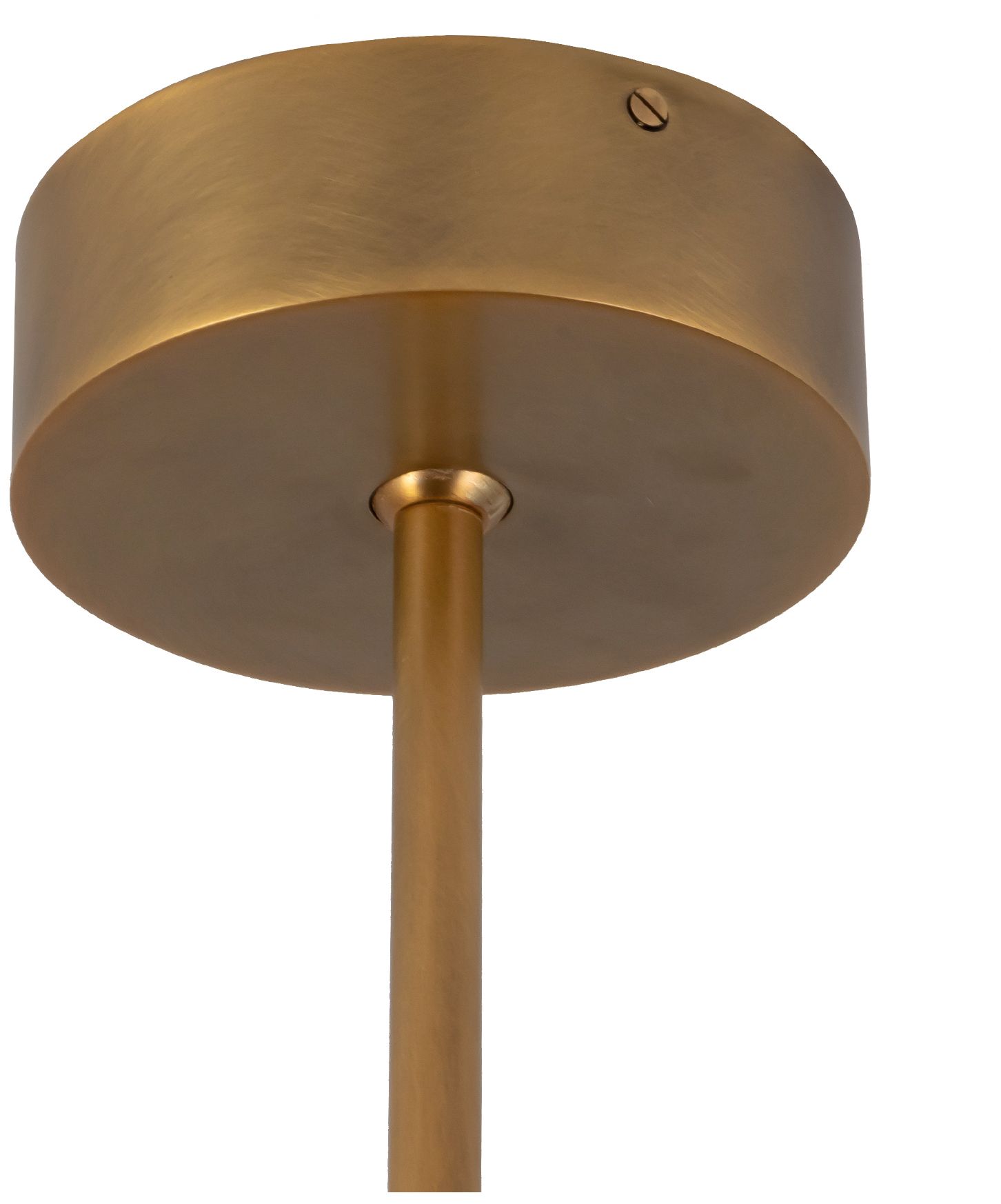 Image 5 Dahlia 28-in Vintage Brass LED Chandelier Alabaster Plates and Opal Glass more views