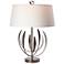 Dahlia 29.1" High Bronze Table Lamp With Natural Anna Shade