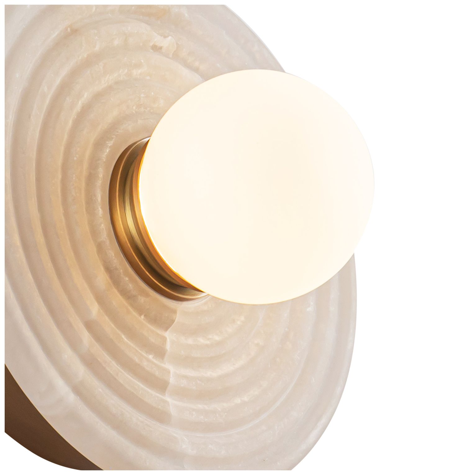 Image 3 Dahlia 6" High Vintage Brass LED Wall Sconce more views