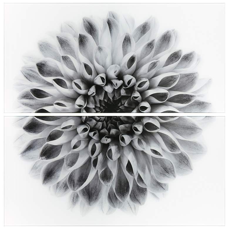 Image 2 Dahlia AB" Frameless Printed Tempered Glass Wall Art Set of 2 more views