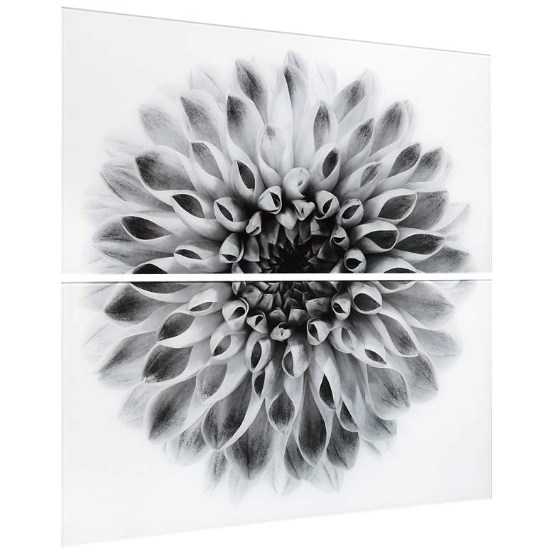 Image 3 Dahlia AB" Frameless Printed Tempered Glass Wall Art Set of 2 more views