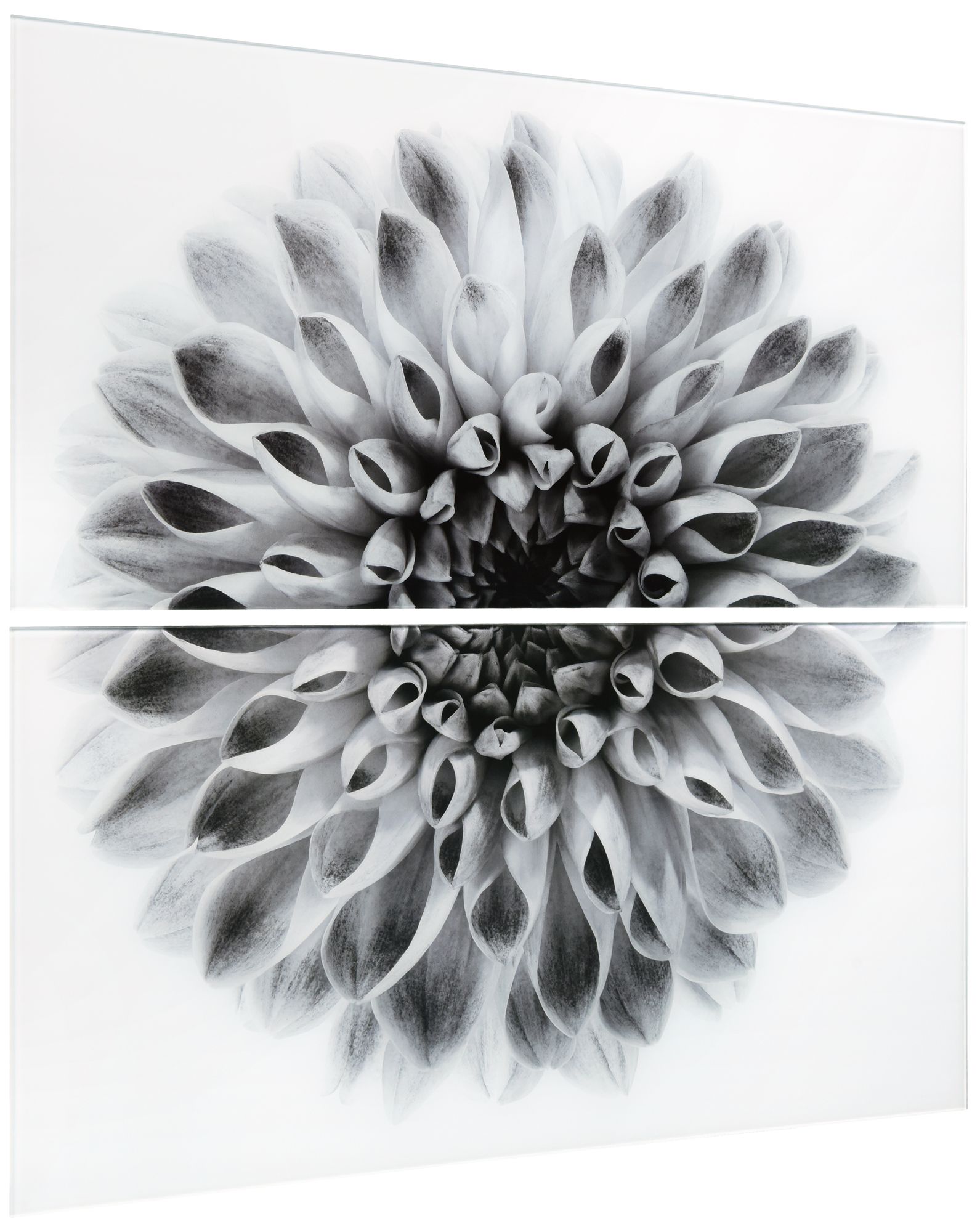 Image 3 Dahlia AB" Frameless Printed Tempered Glass Wall Art Set of 2 more views