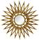 Dahlia Brass 24" Sunburst Wall Mirror