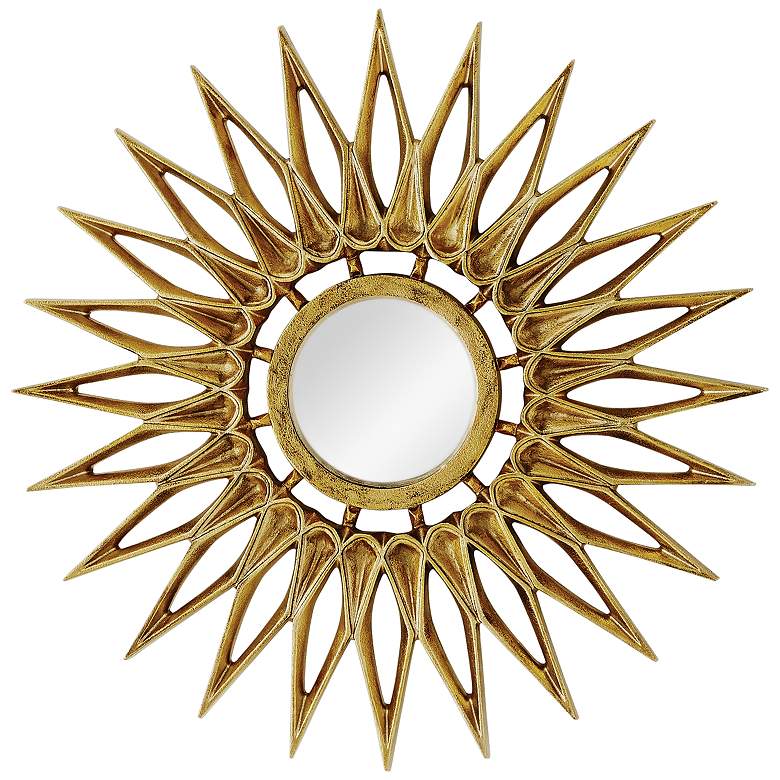 Image 1 Dahlia Brass 24" Sunburst Wall Mirror