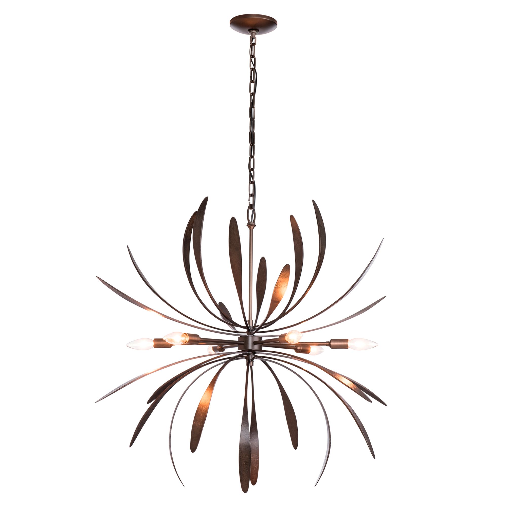 Image 2 Dahlia Chandelier - Dark Smoke Finish more views