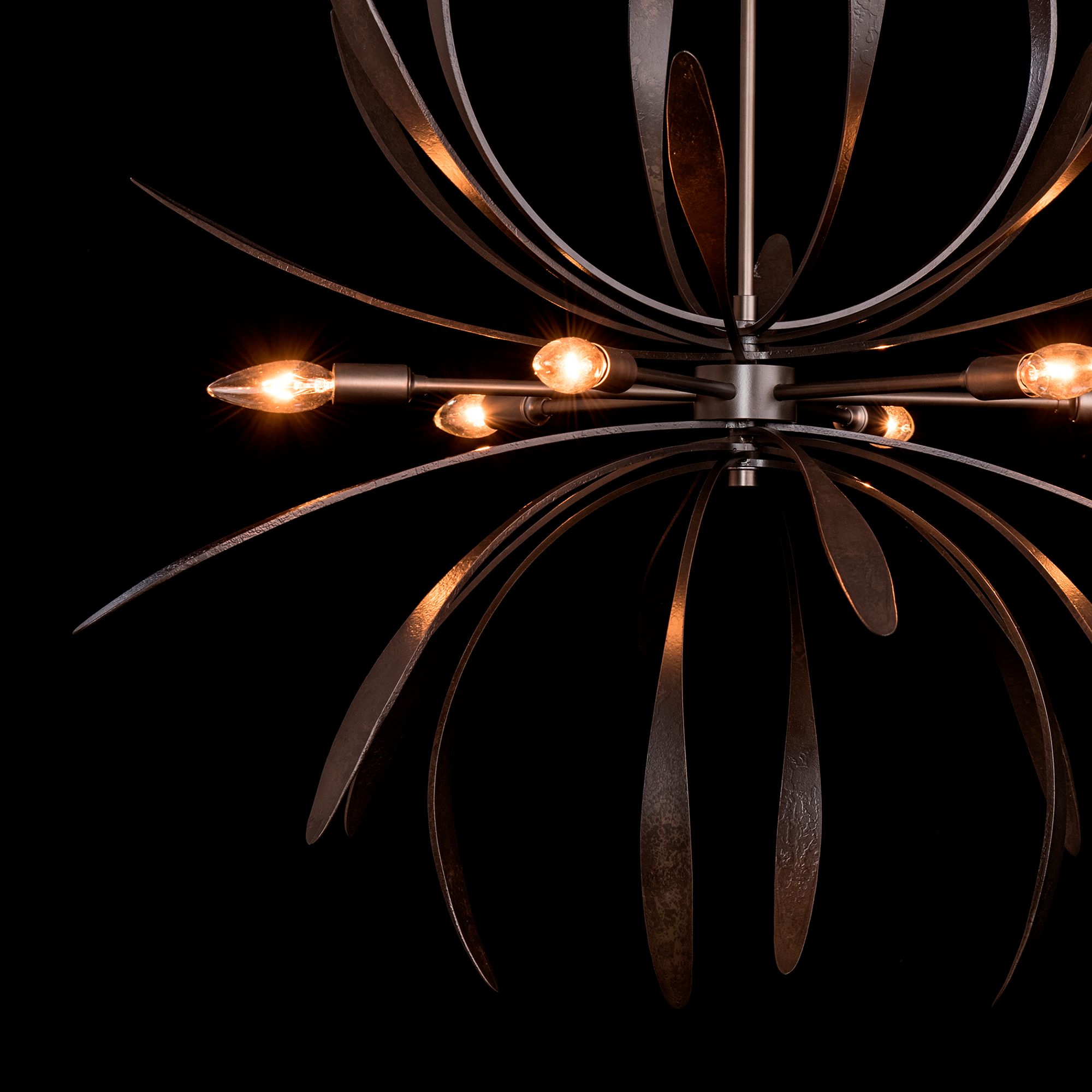 Image 3 Dahlia Chandelier - Dark Smoke Finish more views