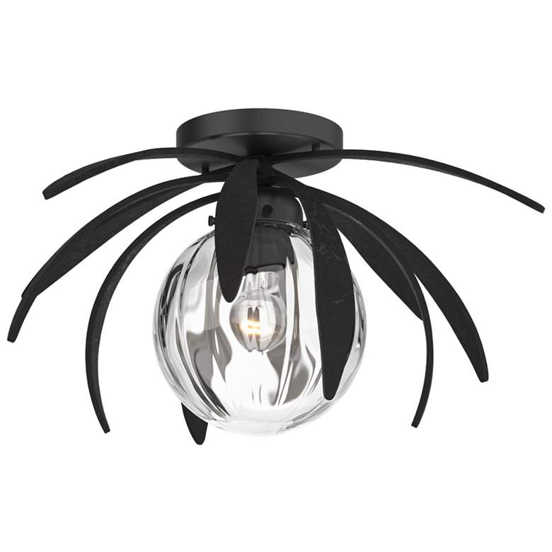Image 1 Dahlia Flush Mount - Black - Water Glass