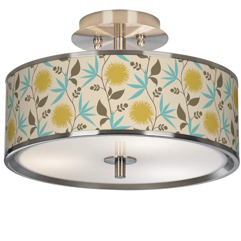 Dahlia Giclee Glow 14&quot; Wide Ceiling Light