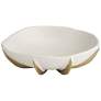 3_Dahlia Studios Adelaide 7" White and Gold Ceramic Round Fruit Bowl