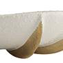 5_Dahlia Studios Adelaide 7" White and Gold Ceramic Round Fruit Bowl more views