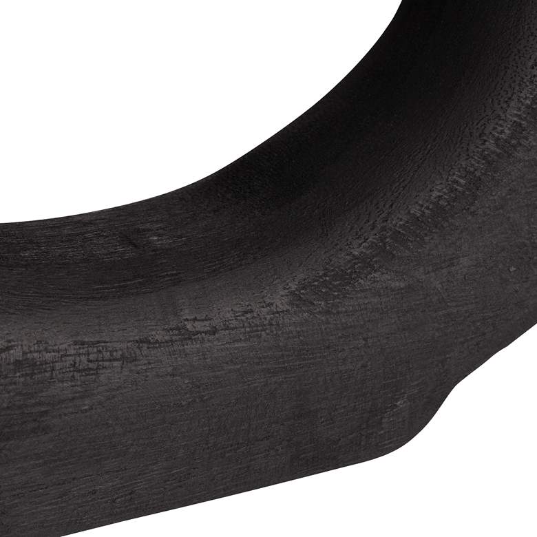 Image 5 Dahlia Studios Amaranth 12 1/4" Matte Black Wood Decorative Round Vase more views