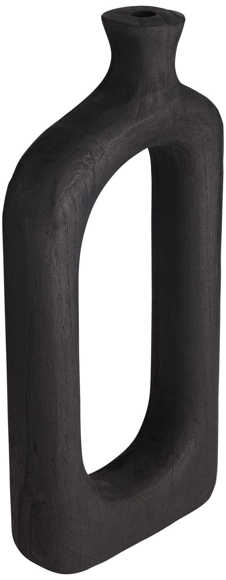 Dahlia Studios Amaranth 15 3/4" High Black Wood Modern Decorative Vase in scene