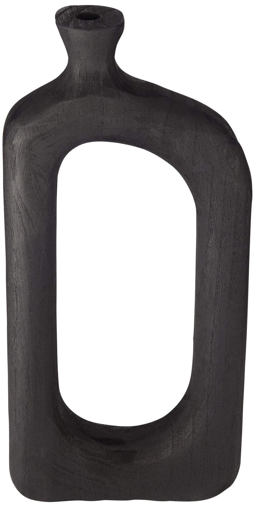 Dahlia Studios Amaranth 15 3/4" High Black Wood Modern Decorative Vase in scene