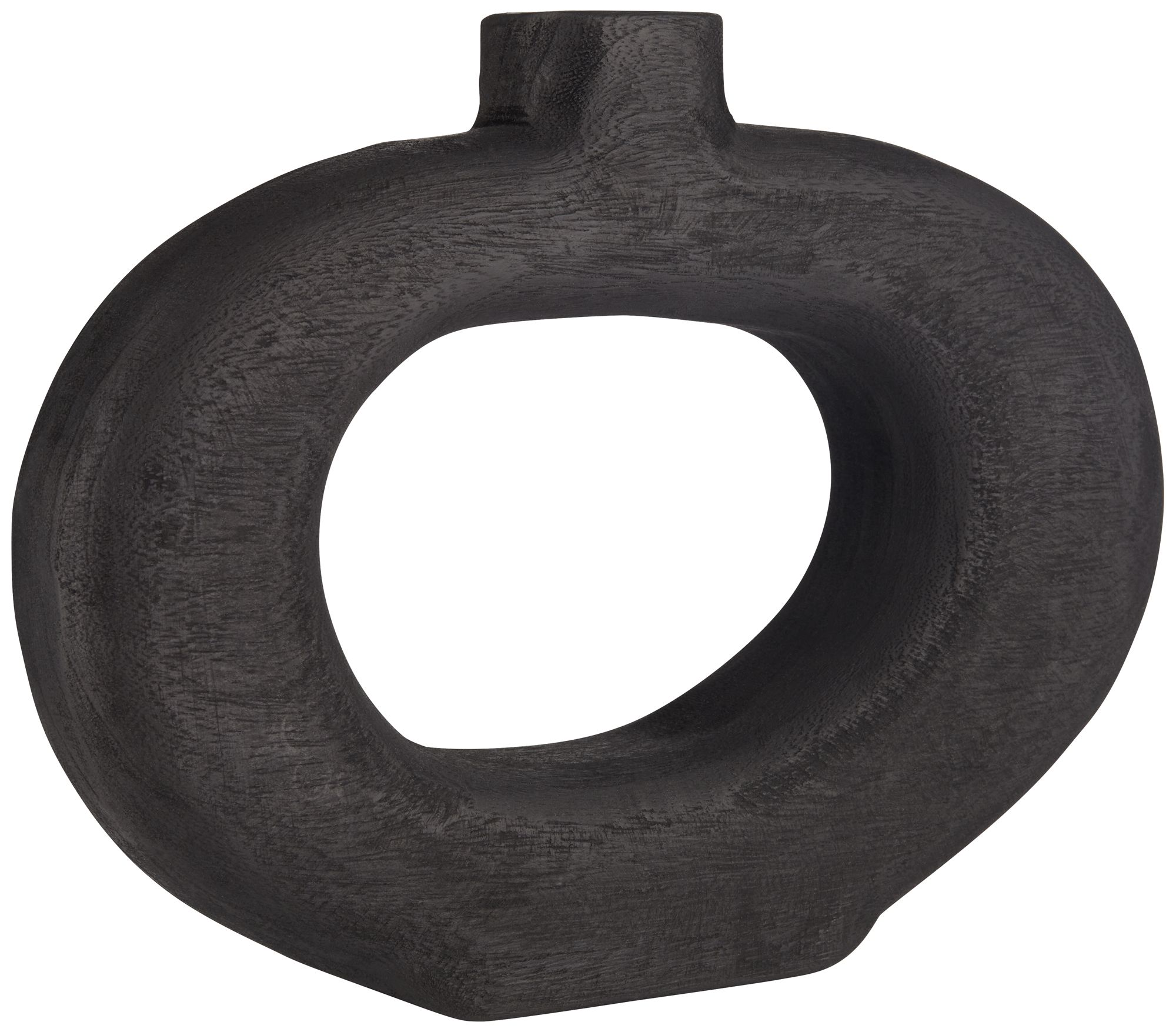 Dahlia Studios Amaranth Black Wood 2-Piece Decorative Vase Set