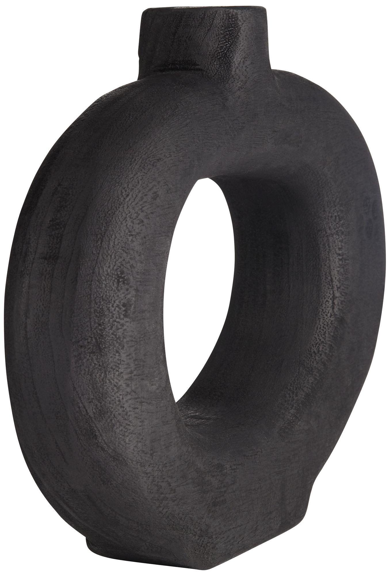 Dahlia Studios Amaranth Black Wood 2-Piece Decorative Vase Set