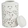 4_Dahlia Studios Angelique White Ceramic Jars Set of 2 more views