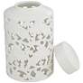 7_Dahlia Studios Angelique White Ceramic Jars Set of 2 more views