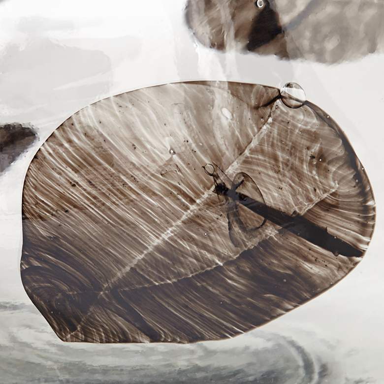 Image 3 Dahlia Studios Beatrice 10 1/4" Wide Brown Transparent Glass Vase more views