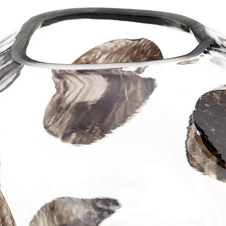 Image 4 Dahlia Studios Beatrice 10 1/4" Wide Brown Transparent Glass Vase more views