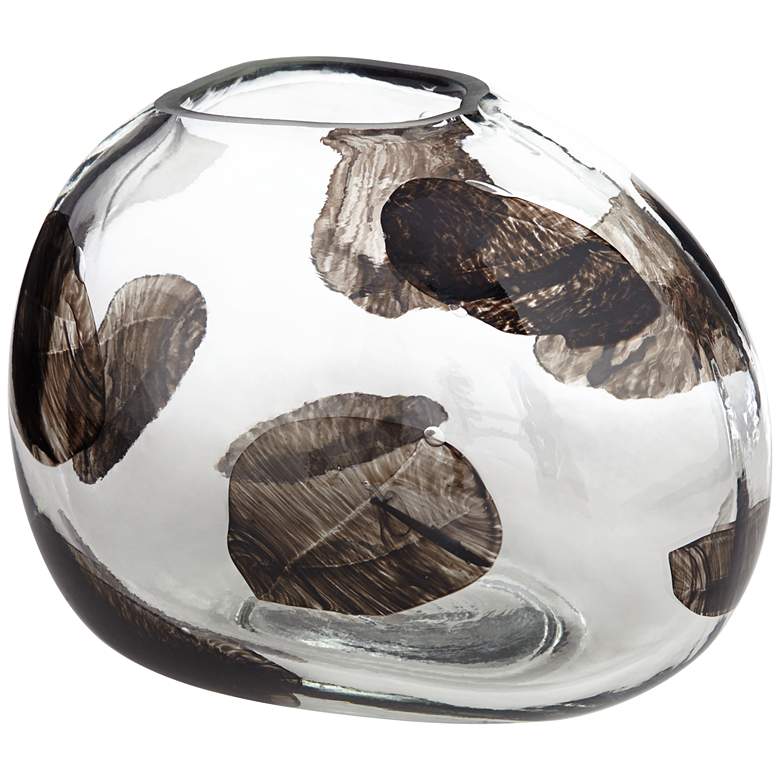 Image 6 Dahlia Studios Beatrice 10 1/4" Wide Brown Transparent Glass Vase more views