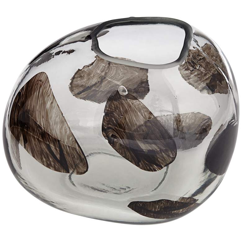 Image 7 Dahlia Studios Beatrice 10 1/4" Wide Brown Transparent Glass Vase more views