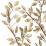 3_Dahlia Studios Dolma Gold Leaves 36" High Iron Wall Art more views