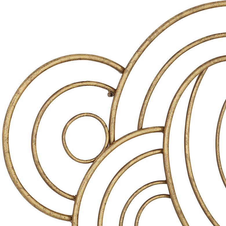 Image 2 Dahlia Studios Gold Metal Arch Weave 43 1/4 inch Wide Metal Wall Art more views