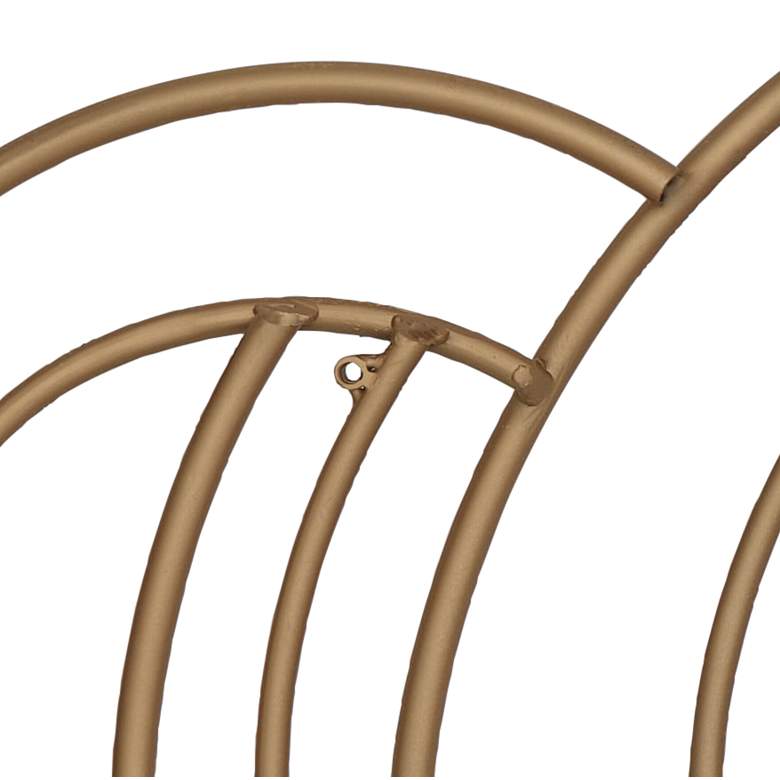 Image 4 Dahlia Studios Gold Metal Arch Weave 43 1/4" Wide Metal Wall Art more views