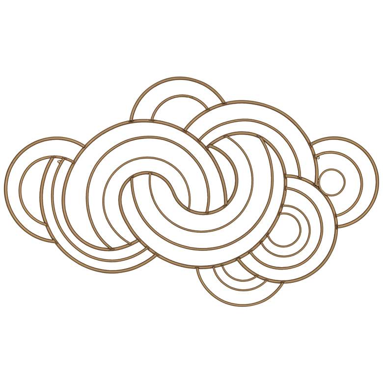 Image 6 Dahlia Studios Gold Metal Arch Weave 43 1/4" Wide Metal Wall Art more views