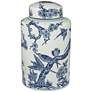 3_Dahlia Studios Heather 12" High Blue and White Ceramic Ginger Jar