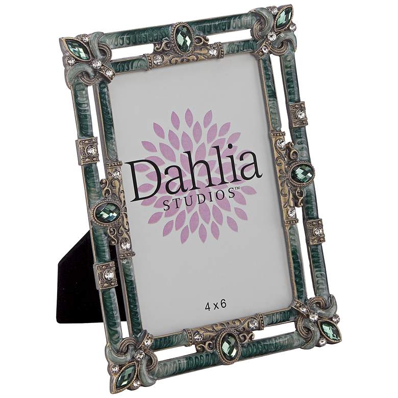 Image 1 Dahlia Studios Jeweled Fleur-de-Lis 4x6 Photo Frame