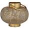 Dahlia Studios Kaveri 10 1/2" Wide Gold Metal Lantern Candle Holder