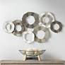 Thumbnail1 of Dahlia Studios Parade 40" Wide Gray White Taupe Ridge-Circle Wall Art