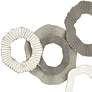 Thumbnail3 of Dahlia Studios Parade 40" Wide Gray White Taupe Ridge-Circle Wall Art more views