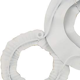 Image4 of Dahlia Studios Parade 40" Wide Gray White Taupe Ridge-Circle Wall Art more views