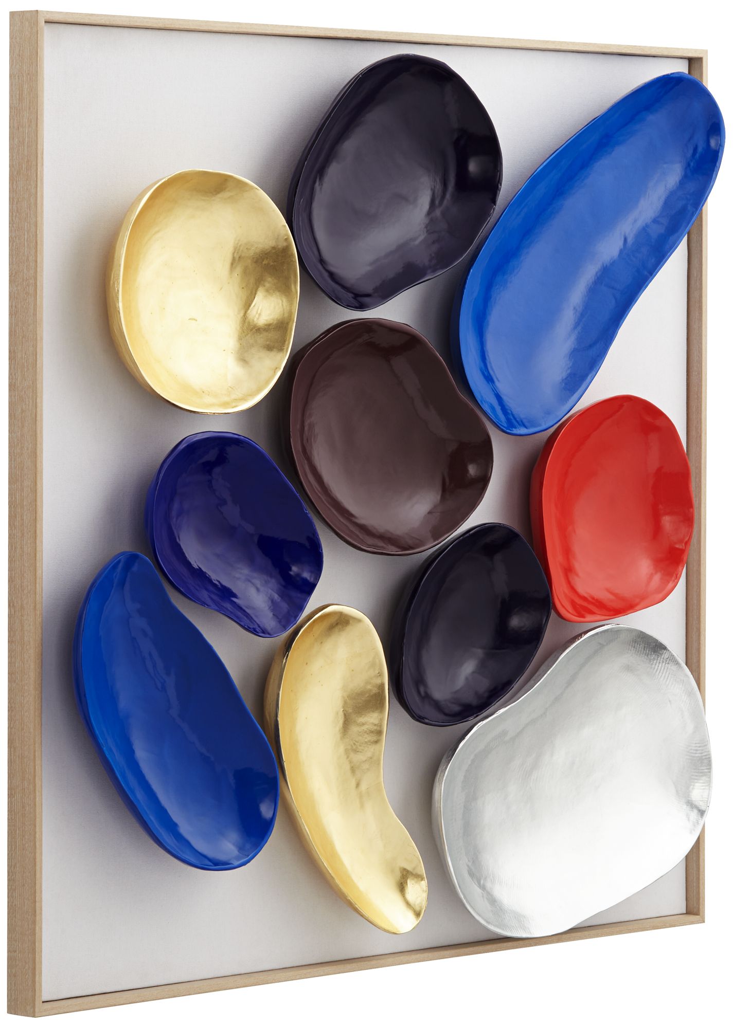 Dahlia Studios Scatter 31 1/2" Square Multi-Color Modern Wall Art